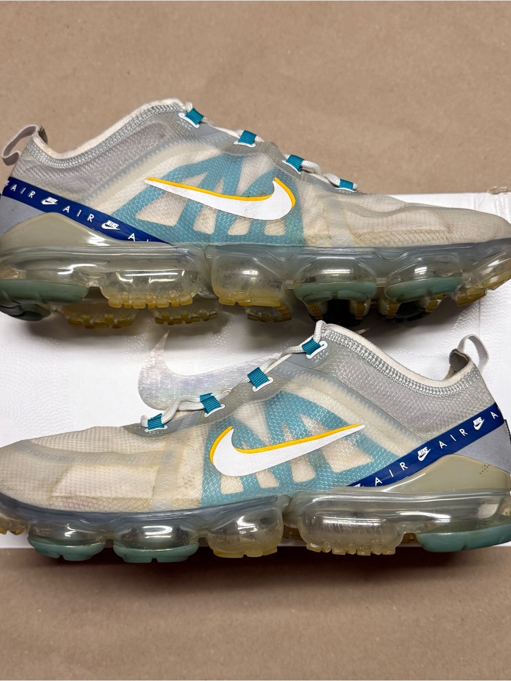 Nike Air Vapormax 2019 SE Wolf Grey Blue men’s size 14 running shoes Rare!